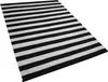 BELIANI Venkovní koberec černobílý plast 160 x 230 cm, Náhled obrázku produktu 5