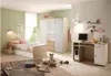 A bedroom with a bed, wardrobe, and desk. Produktbild-Vorschau