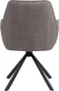 Glenda chaise de salle à manger avec accoudoirs tissu gris Voir les images du produit 13