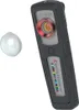 A black and gray handheld device with a red-ringed lens and a white spherical accessory. Podgląd zdjęcia produktu