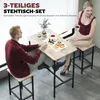 HOMCOM Bartisch Set Bartisch mit Barhocker-Set Esstisch mit Produktbild-Vorschau 4
