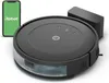 A robotic vacuum cleaner and its charging dock are displayed along with a smartphone showing the brand's app. Voir les images du produit