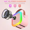 Bluetooth Karaoke Maschine mit 2 kabellosen Mikrofonen, Produktbild-Vorschau 2