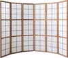 Homestyle4u Paravent Raumteiler 6 Teilig Holz Braun Tabak Produktbild-Vorschau 4