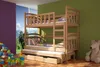 A child's bedroom with a bunk bed, toys, and a large window overlooking a mountain landscape. Náhled obrázku produktu