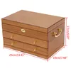 3 Tier Jewellery Storage Dřevěné šperkovnice Šperkovnice Náhled obrázku produktu 3