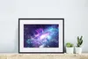 MuchoWow® Gerahmtes Poster Weltraum - Blau - Sterne 40x30 Produktbild-Vorschau 6