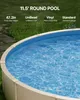 Revêtement de piscine rond VEVOR, diamètre 350 x 120 cm, Voir les images du produit 2