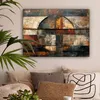 MuchoWow® - Leinwandbilder - Kunst - Braun - Abstrakt - Produktbild-Vorschau 2
