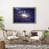 Gerahmtes Poster - Schwarzer Rahmen - Kosmos Planeten die Produktbild-Vorschau 6