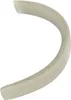 A close-up, isolated shot of a white headphone headband cushion. Voir les images du produit