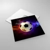 Bilder auf glas - Abstrakt ball flamme fußball - 40x40cm - Produktbild-Vorschau 2