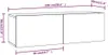 vidaXL Armoires murales TV 2 pcs. Blanc 100x30x30 cm Bois Voir les images du produit 12