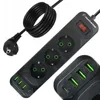 Pantherise Steckdosenleiste 3 Steckdosen 3x USB-A 1x USB-C Produktbild-Vorschau 1