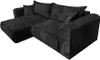 Ecksofa Laura 255x160 Dunkelgrau CORD mit schlaffunktion Produktbild-Vorschau 2