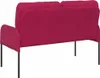 vidaXL Sofas mit Kissen 110cm Weinrot Sperrholz Produktbild-Vorschau 6