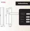 DOMINO Türgriff Blind Drückergarnitur | Langschildgarnitur Produktbild-Vorschau 7