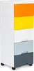 A multi-drawer storage unit with colored drawers. Produktbild-Vorschau