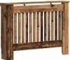 A wooden radiator cover with a slatted front. Podgląd zdjęcia produktu