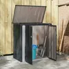 vidaXL Contenitore da giardino nero 101,5 x 57 x 100,5 cm Anteprima dell’immagine prodotto 4