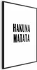 Posterpapier Poster - Hakuna Matata 29.7x42 cm Text Produktbild-Vorschau 1