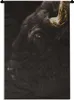 MuchoWow® Wandteppich Wandbehang Bison - Schwarz - Gold Produktbild-Vorschau 1