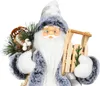 Dekoration MagicHome Weihnachten, Santa, weiß-grau, 45 cm Produktbild-Vorschau 2