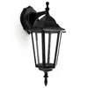A black outdoor wall lantern is shown against a white background. Produktbild-Vorschau