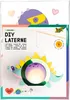 folia Laternen-Bastelset SUPERHERO DINOS metallic-grün Produktbild-Vorschau 1