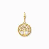 Thomas Sabo Anhänger Charm-Club Lebensbaum Gold 2057-427-39 Produktbild-Vorschau 2
