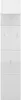 A white, high-gloss wardrobe set with multiple panels and handles. Produktbild-Vorschau