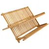 Présentoir d'assiettes en bambou pour la cuisine 42x35x26cm Voir les images du produit 9