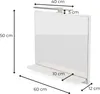 Badspiegel mit Beleuchtung Weiß H:50 x B:60 cm - Bathroom Produktbild-Vorschau 7