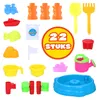 Eddy Toys Zand- en Watertafel - Bakje, Harkje, Schepje, Productafbeelding-voorbeeld 3