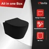 LAVITA Wand-WC Brava Black Hänge Toilette WC Sitz Produktbild-Vorschau 5