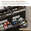 Armadio per scarpe UnboxG, 100 x 24 cm, nero, stretto, con Anteprima dell’immagine prodotto 8