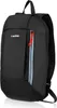 A black backpack is shown against a white background. Produktbild-Vorschau