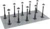 Lampione LEGO® Nero - 11062 NUOVO! Quantità 25x Anteprima dell’immagine prodotto 3