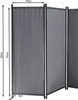 Paravent 6 Teilig 340x165cm Schwarz - Garten & Balkon Produktbild-Vorschau 6