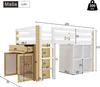 okwish Hochbett 90x200cm mit Rausfallschutz, Kinderbett Produktbild-Vorschau 7