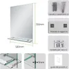 S'AFIELINA Specchio da bagno con mensola 70 × 50 × 1,0 cm Anteprima dell’immagine prodotto 2