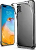 A clear protective case for a Huawei P40 Pro phone, shown from the front and back. Produktbild-Vorschau
