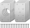 Set di 8 piastre di riparazione per cerniere 4,5x9 cm per Anteprima dell’immagine prodotto 1