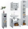 Set mobili bagno Vicco Irma Bianco lucido con inserti 4 Anteprima dell’immagine prodotto 7