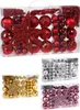 Lot de 66 boules de Noël rouge Décorations pour sapin en Voir les images du produit 1