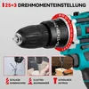 Akku-Bohrschrauber Akkuschrauber 21V Bohrschrauber Set 25+1 Produktbild-Vorschau 9