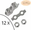 Kabelklemmen, 3-mm-Stahlkabelklemmen, 12 Stück, Produktbild-Vorschau 2