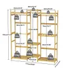 A diagram showing the dimensions and weight capacity of a wooden garment rack. Produktbild-Vorschau