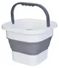 Verk 27716 Seau pliable en silicone 17 L, gris Voir les images du produit 1