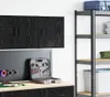 vidaXL Garážová nástenná skrinka čierna materiál na báze Náhľad obrázku produktu 2